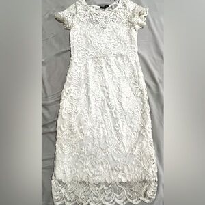 Embroidered sheer dress